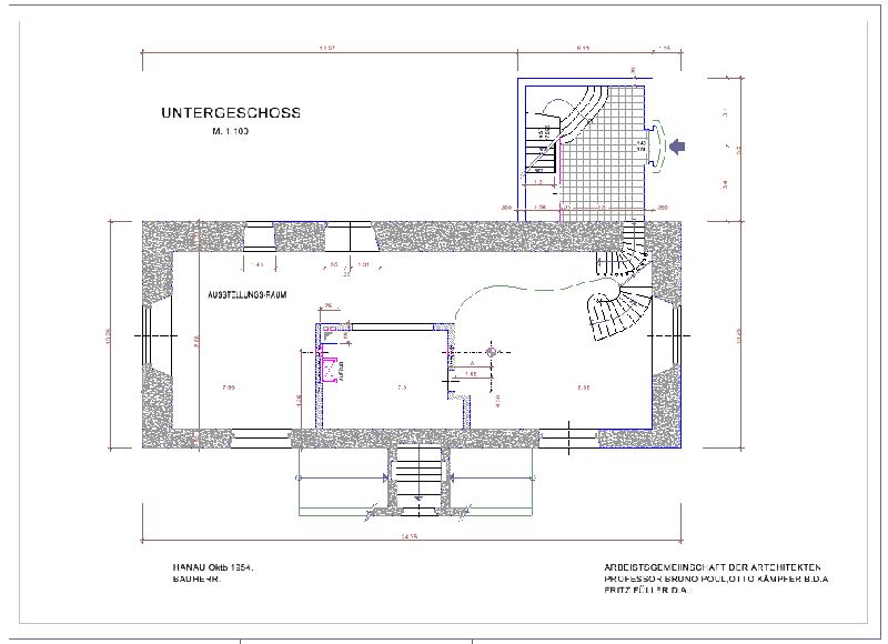 Plan vektorisiert digitalisiert fr Allplan und Autocad