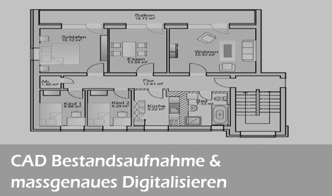 Digitalisierung 2D Vektorisierung 3D Grundriss Bauplan CAD-File Raumplan Einfärben Abscannen Regensburg Amberg Oberpfalz Nürnberg München Bayern